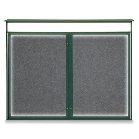 United Visual Products Single Door Enclosed Indoor Letterboard UV1124SD3036-BRONZE-BARBLU
